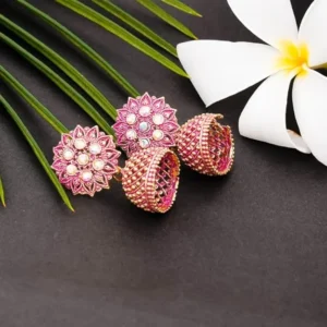 Fashion Frill Multicolor Oxidised Earrings Jhumka Set For Women