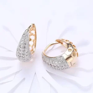 YouBella Jewellery Gold Plated Crystal Earrings for Girls and Women
