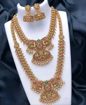 KEYMAX Alloy Gold-plated Gold Jewellery Set