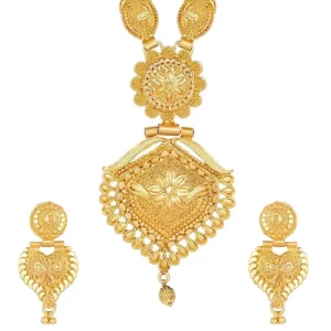 Shining Diva Fashion Latest Long Design Necklace Set