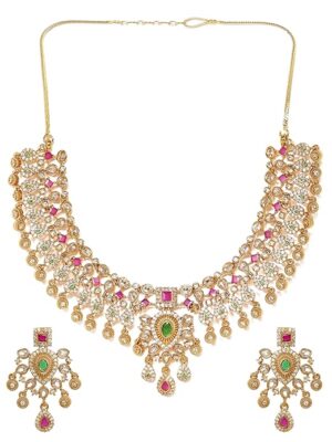 Rubans Zirconia Choker Necklace Set